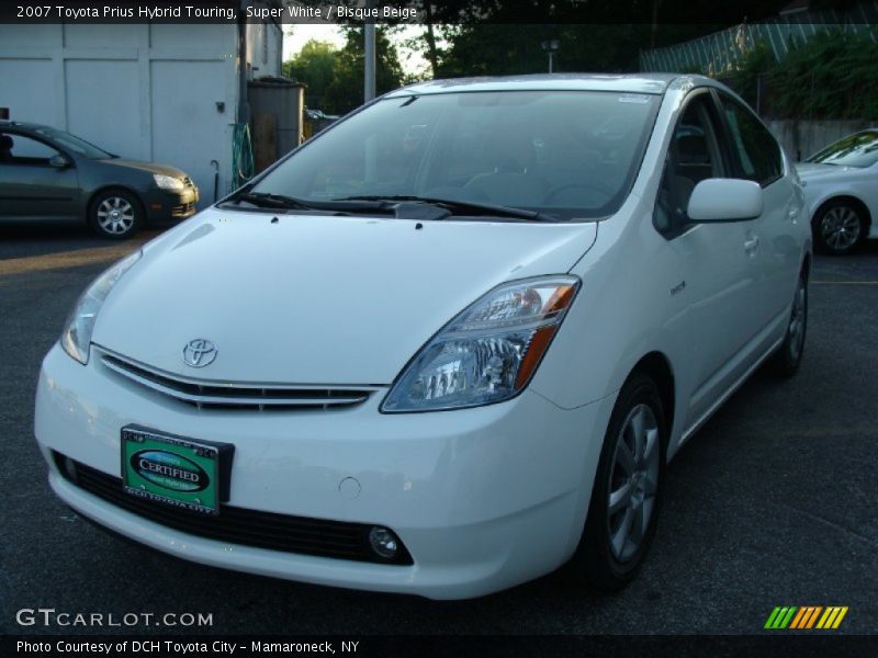 Super White / Bisque Beige 2007 Toyota Prius Hybrid Touring