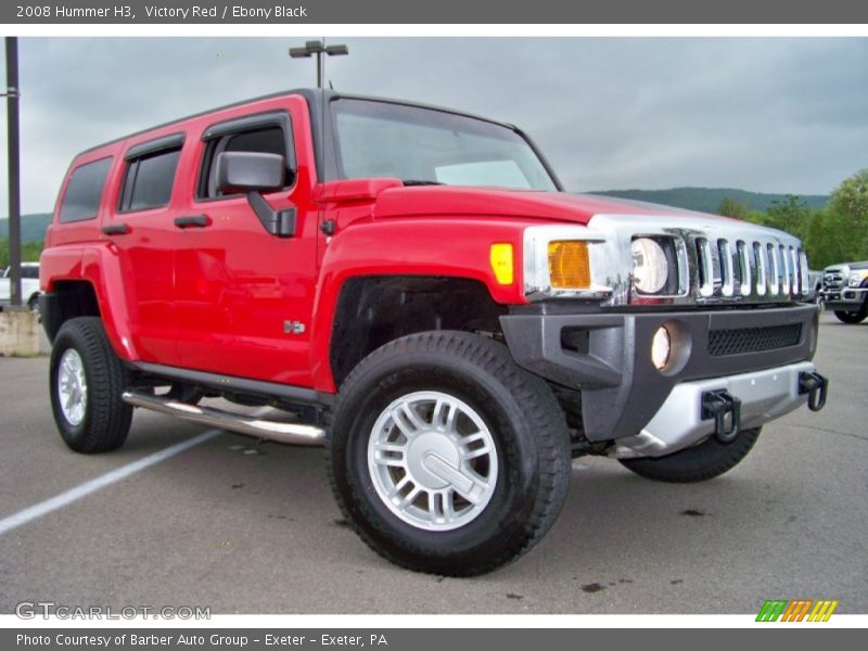 Victory Red / Ebony Black 2008 Hummer H3