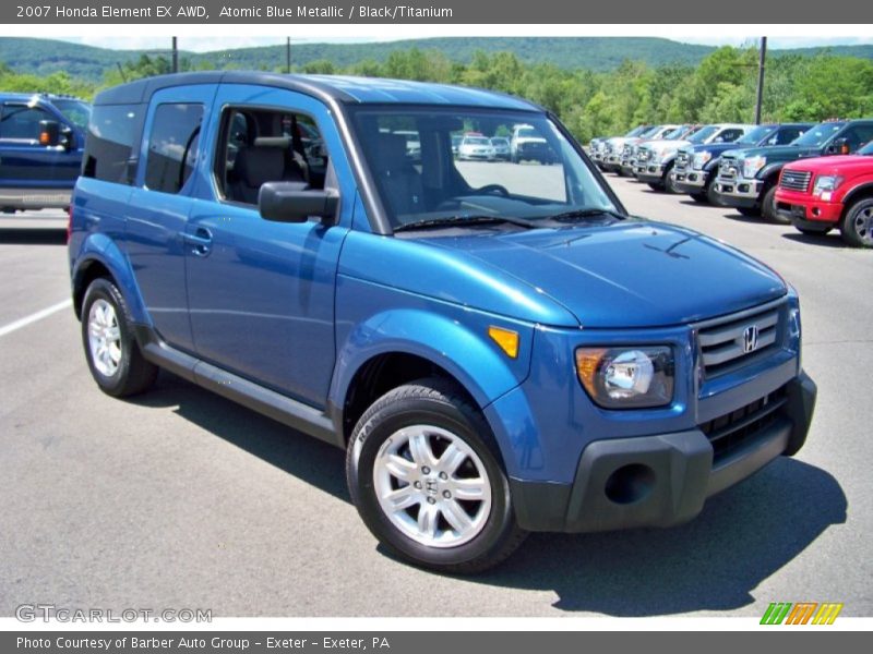 Atomic Blue Metallic / Black/Titanium 2007 Honda Element EX AWD