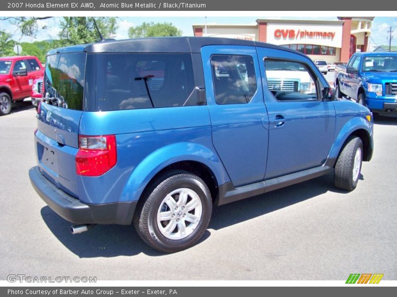 Atomic Blue Metallic / Black/Titanium 2007 Honda Element EX AWD