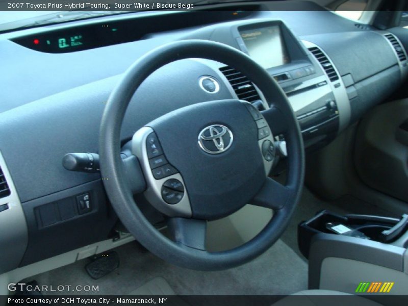 Super White / Bisque Beige 2007 Toyota Prius Hybrid Touring