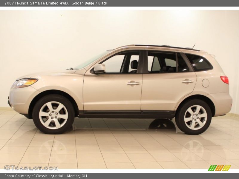 Golden Beige / Black 2007 Hyundai Santa Fe Limited 4WD