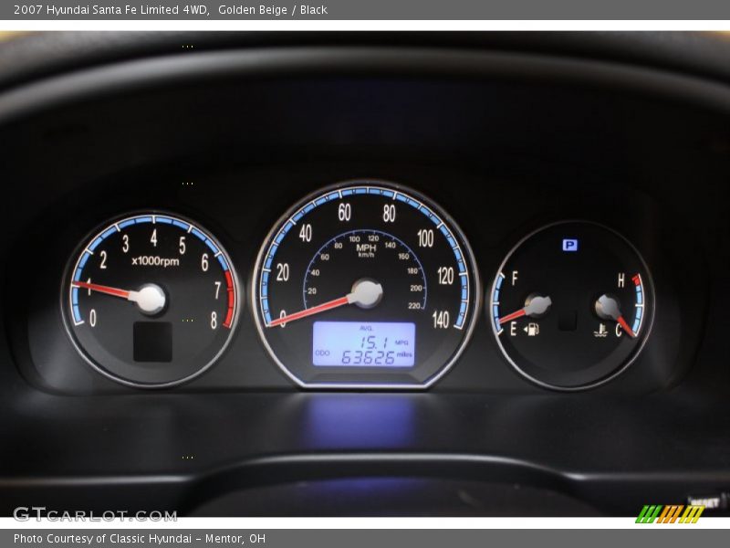 Golden Beige / Black 2007 Hyundai Santa Fe Limited 4WD