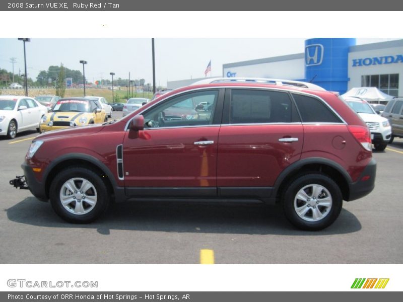 Ruby Red / Tan 2008 Saturn VUE XE