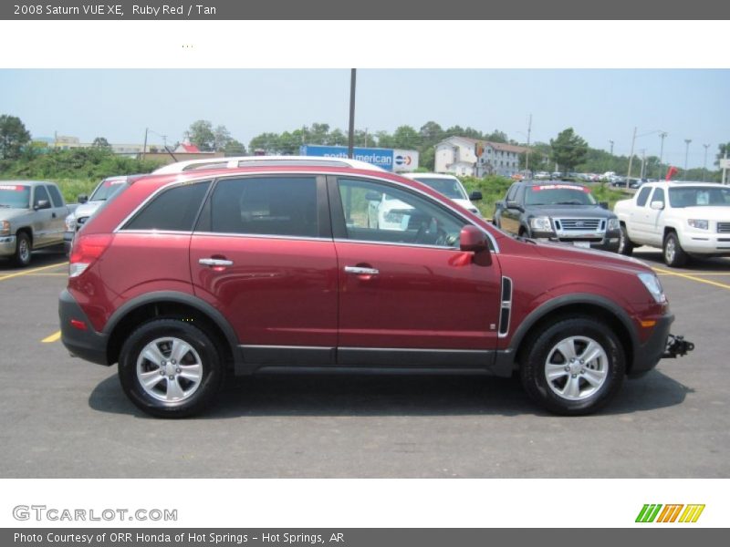 Ruby Red / Tan 2008 Saturn VUE XE