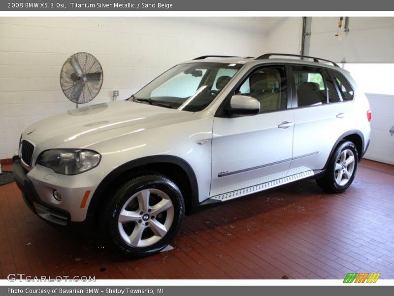 Titanium Silver Metallic / Sand Beige 2008 BMW X5 3.0si
