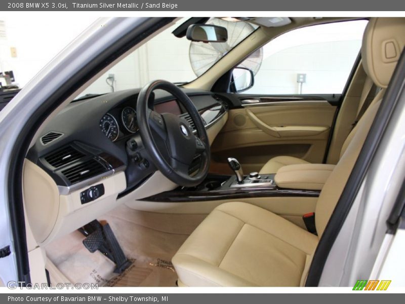 Titanium Silver Metallic / Sand Beige 2008 BMW X5 3.0si
