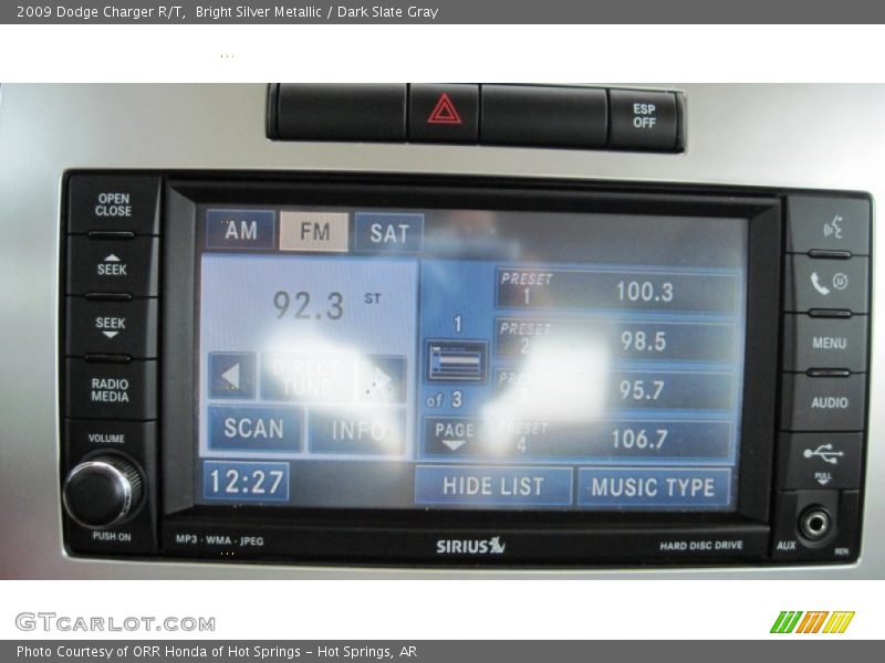 Bright Silver Metallic / Dark Slate Gray 2009 Dodge Charger R/T