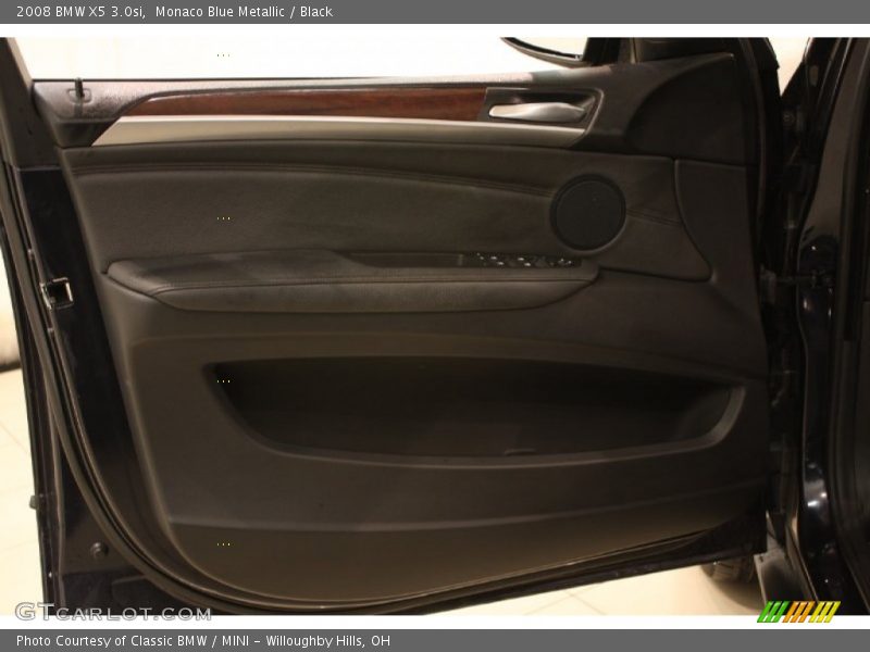 Monaco Blue Metallic / Black 2008 BMW X5 3.0si