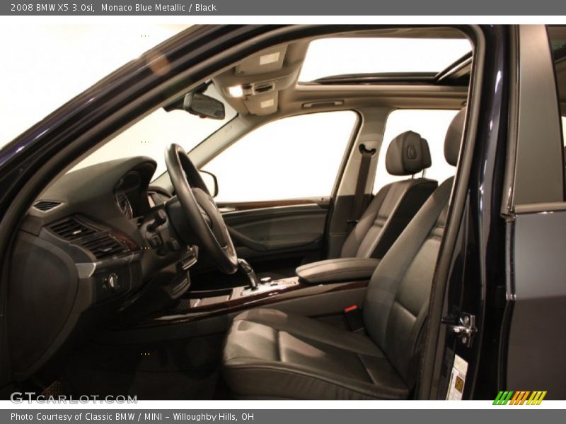 Monaco Blue Metallic / Black 2008 BMW X5 3.0si