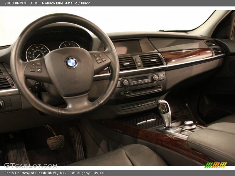 Monaco Blue Metallic / Black 2008 BMW X5 3.0si