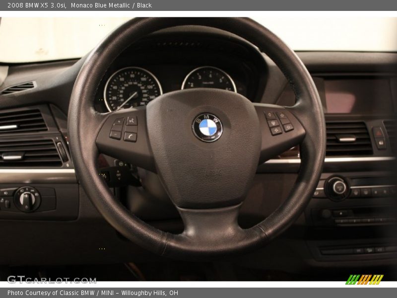 Monaco Blue Metallic / Black 2008 BMW X5 3.0si