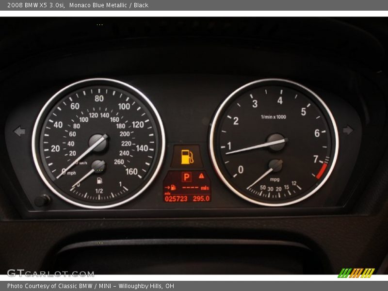 Monaco Blue Metallic / Black 2008 BMW X5 3.0si
