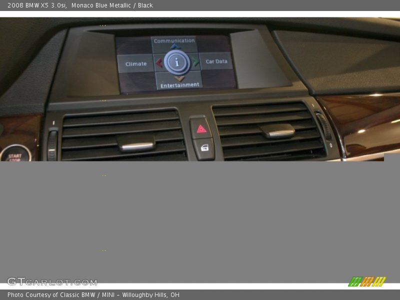 Monaco Blue Metallic / Black 2008 BMW X5 3.0si