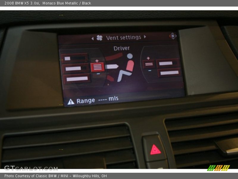 Monaco Blue Metallic / Black 2008 BMW X5 3.0si