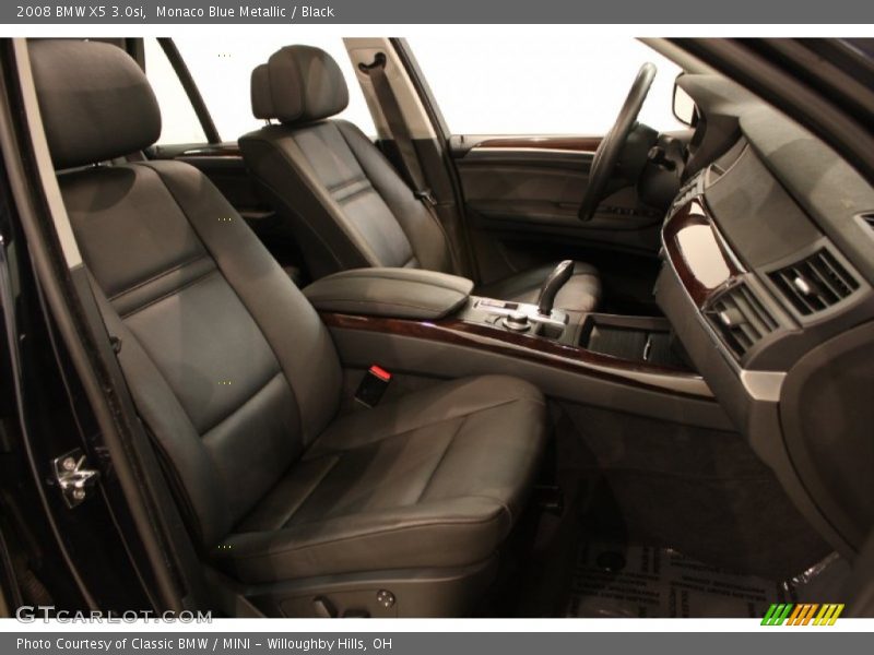 Monaco Blue Metallic / Black 2008 BMW X5 3.0si