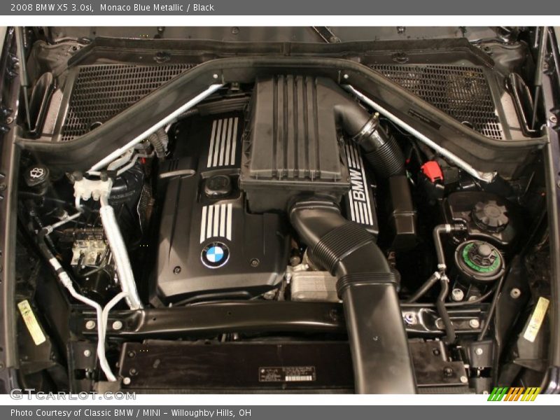 Monaco Blue Metallic / Black 2008 BMW X5 3.0si