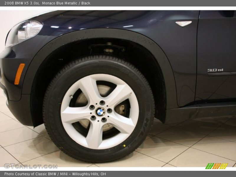 Monaco Blue Metallic / Black 2008 BMW X5 3.0si