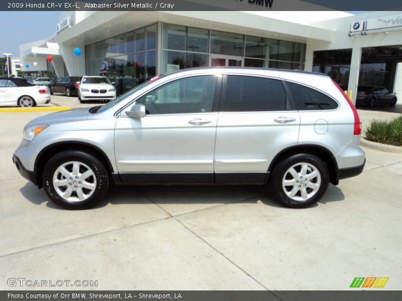 Alabaster Silver Metallic / Gray 2009 Honda CR-V EX-L