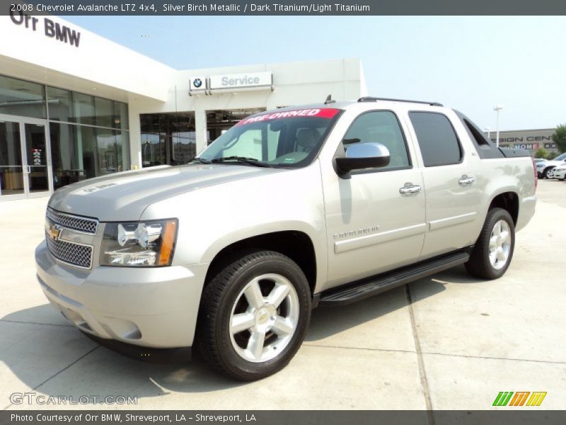 Silver Birch Metallic / Dark Titanium/Light Titanium 2008 Chevrolet Avalanche LTZ 4x4