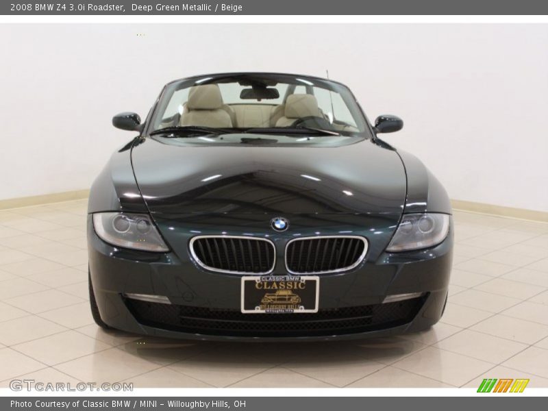 Deep Green Metallic / Beige 2008 BMW Z4 3.0i Roadster