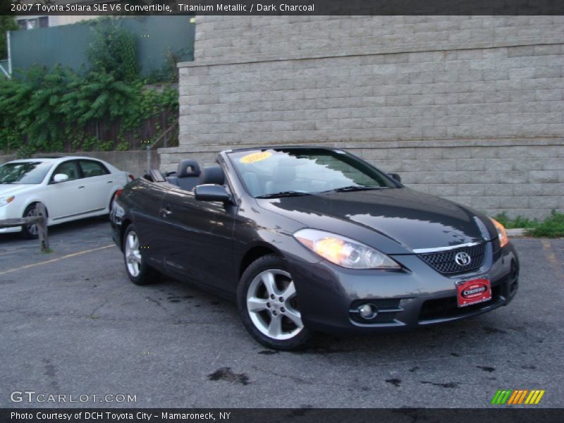 Titanium Metallic / Dark Charcoal 2007 Toyota Solara SLE V6 Convertible