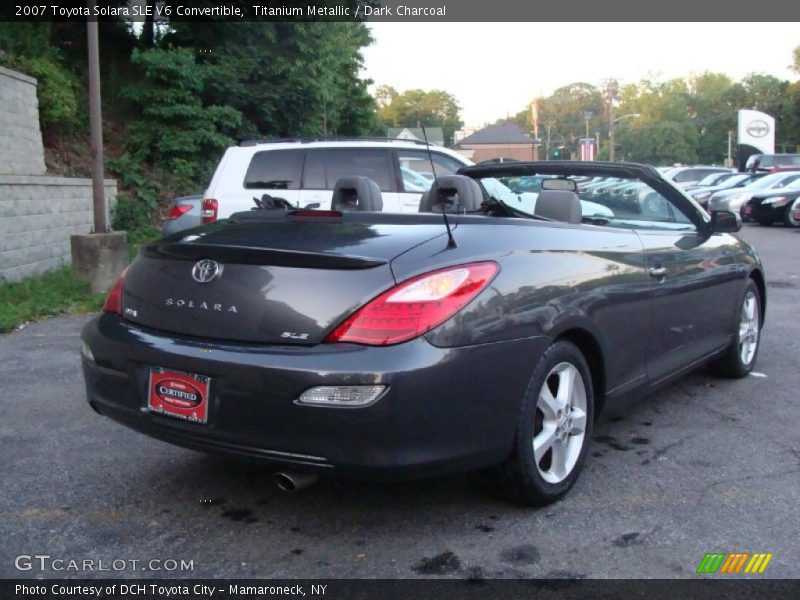 Titanium Metallic / Dark Charcoal 2007 Toyota Solara SLE V6 Convertible