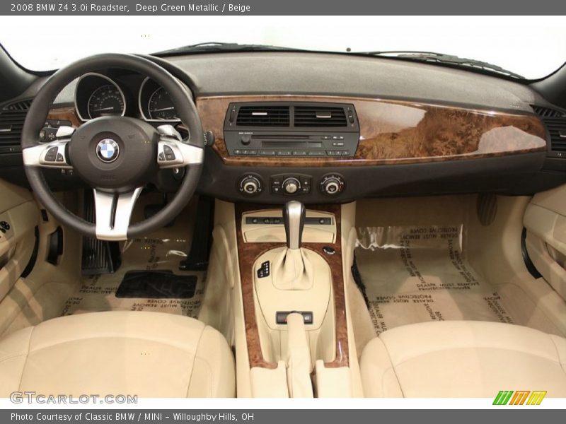 Deep Green Metallic / Beige 2008 BMW Z4 3.0i Roadster