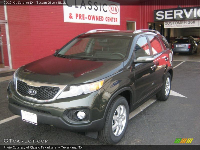 Tuscan Olive / Black 2012 Kia Sorento LX