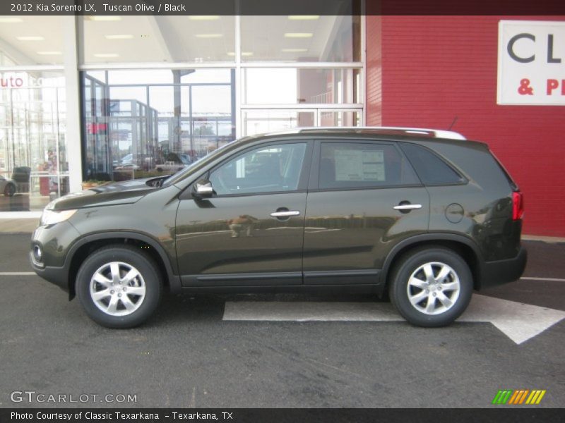 Tuscan Olive / Black 2012 Kia Sorento LX