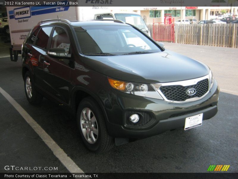 Tuscan Olive / Black 2012 Kia Sorento LX