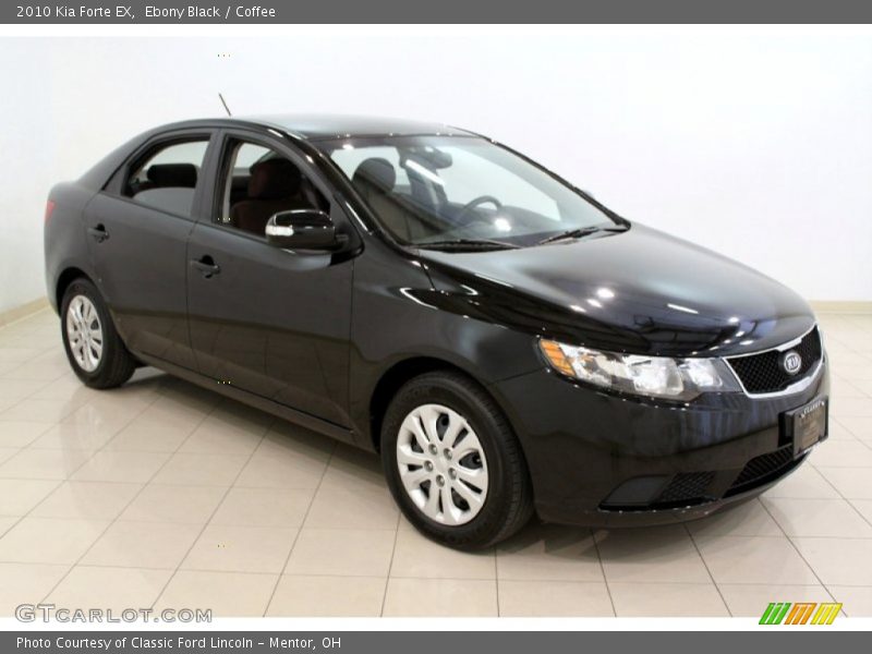 Ebony Black / Coffee 2010 Kia Forte EX