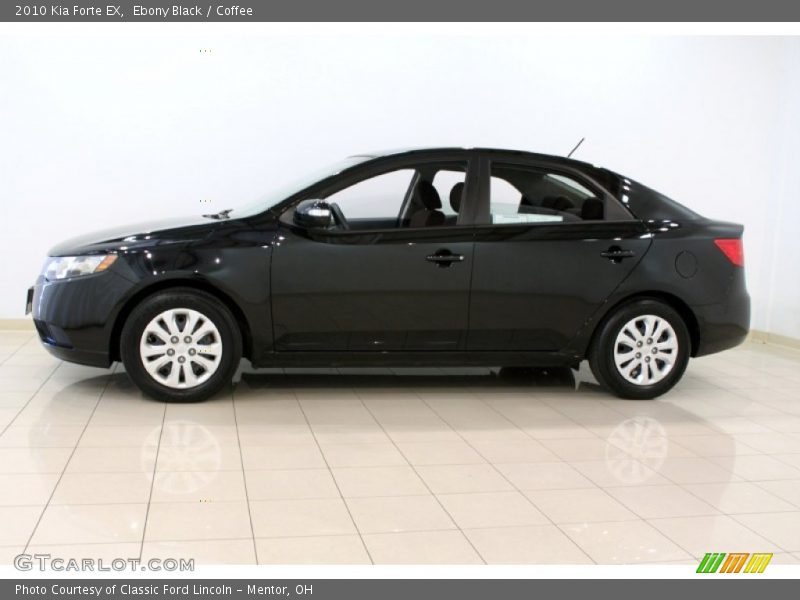 Ebony Black / Coffee 2010 Kia Forte EX