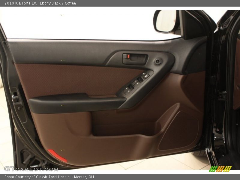 Ebony Black / Coffee 2010 Kia Forte EX