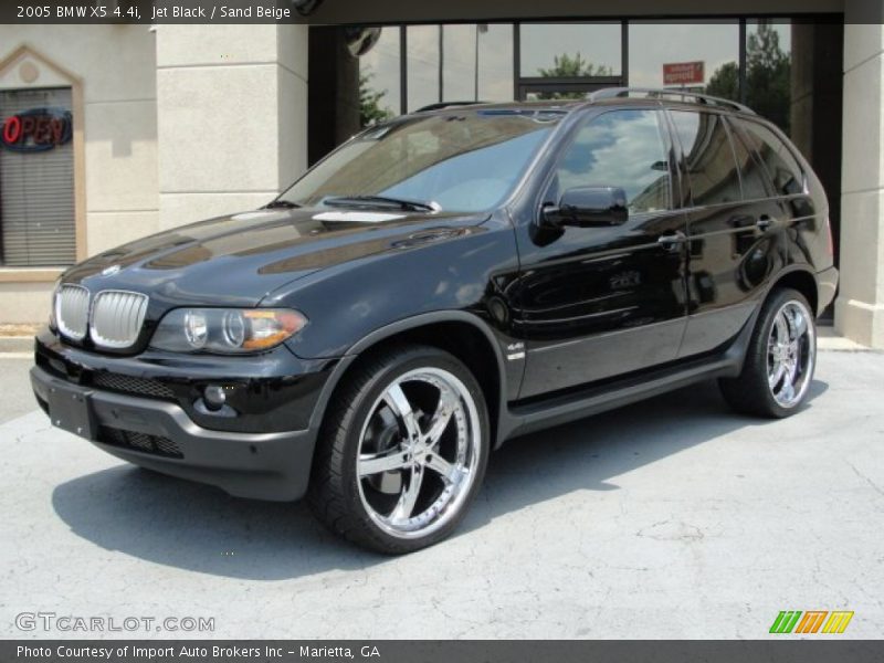 Jet Black / Sand Beige 2005 BMW X5 4.4i