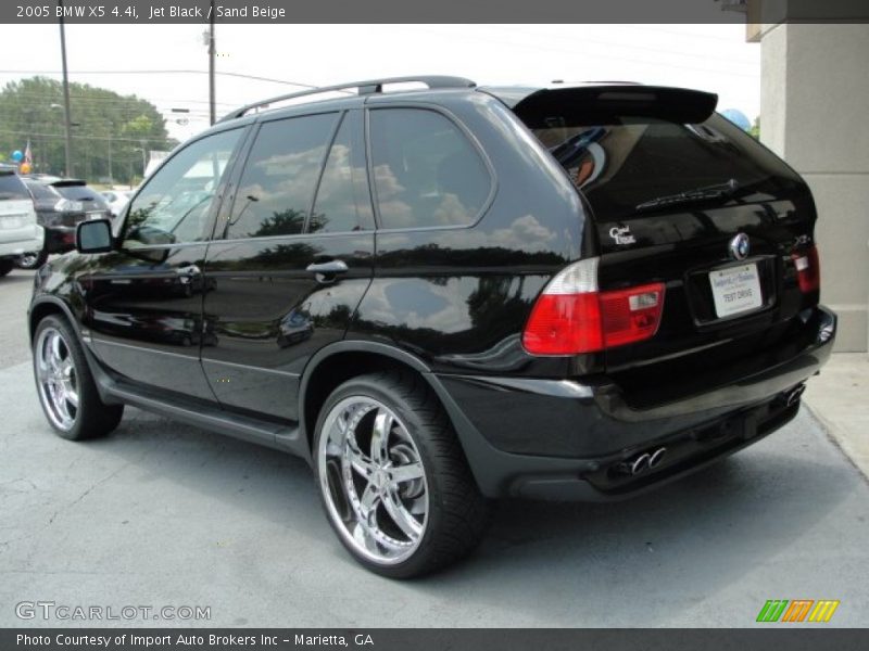 Jet Black / Sand Beige 2005 BMW X5 4.4i