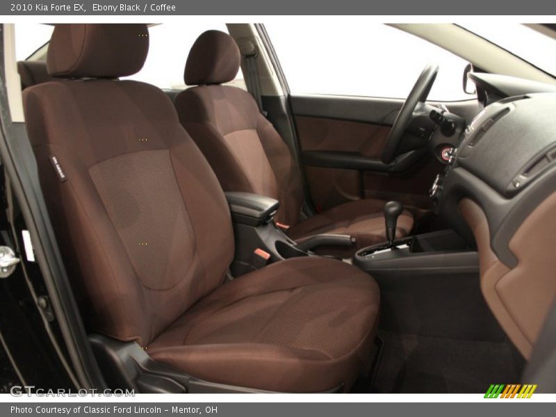 Ebony Black / Coffee 2010 Kia Forte EX