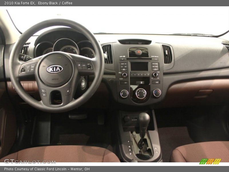 Ebony Black / Coffee 2010 Kia Forte EX
