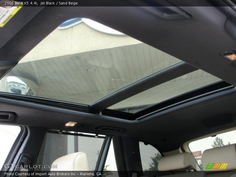 Jet Black / Sand Beige 2005 BMW X5 4.4i