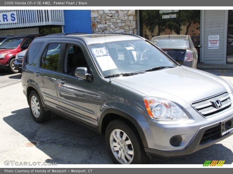 Pewter Pearl / Black 2006 Honda CR-V SE 4WD