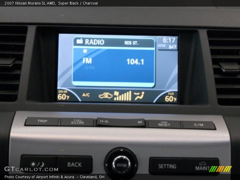 Super Black / Charcoal 2007 Nissan Murano SL AWD