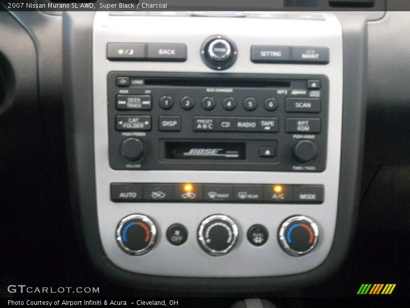 Super Black / Charcoal 2007 Nissan Murano SL AWD