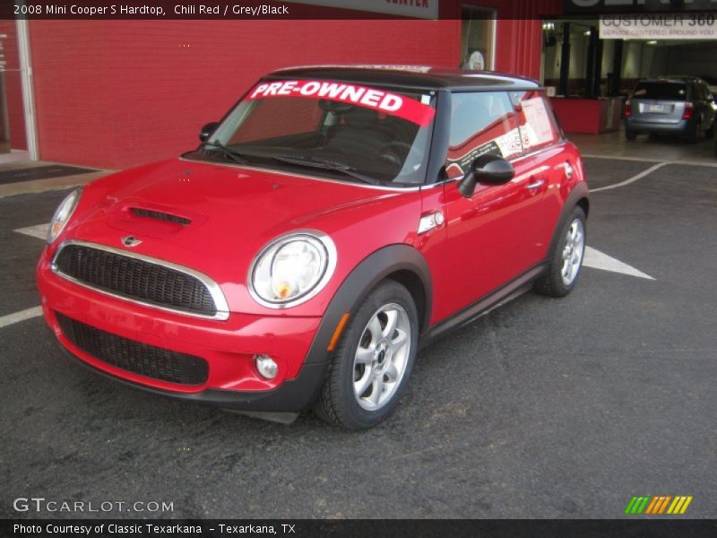 Chili Red / Grey/Black 2008 Mini Cooper S Hardtop
