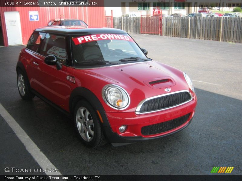 Chili Red / Grey/Black 2008 Mini Cooper S Hardtop