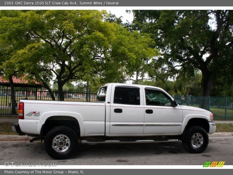 Summit White / Neutral 2003 GMC Sierra 1500 SLT Crew Cab 4x4