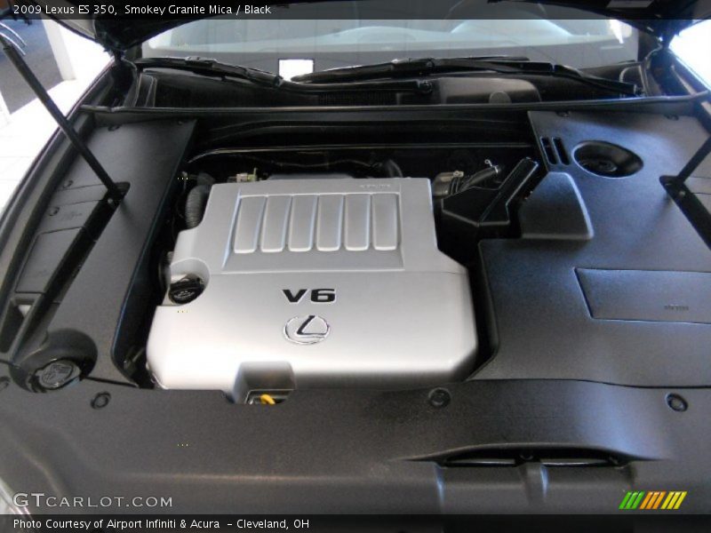 Smokey Granite Mica / Black 2009 Lexus ES 350
