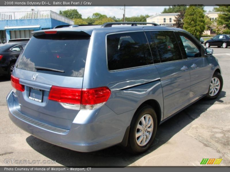 Baltic Blue Pearl / Gray 2008 Honda Odyssey EX-L