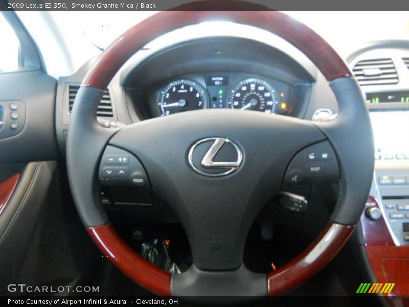 Smokey Granite Mica / Black 2009 Lexus ES 350