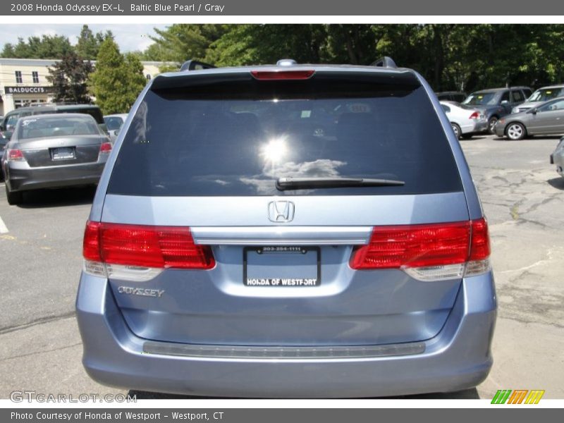 Baltic Blue Pearl / Gray 2008 Honda Odyssey EX-L