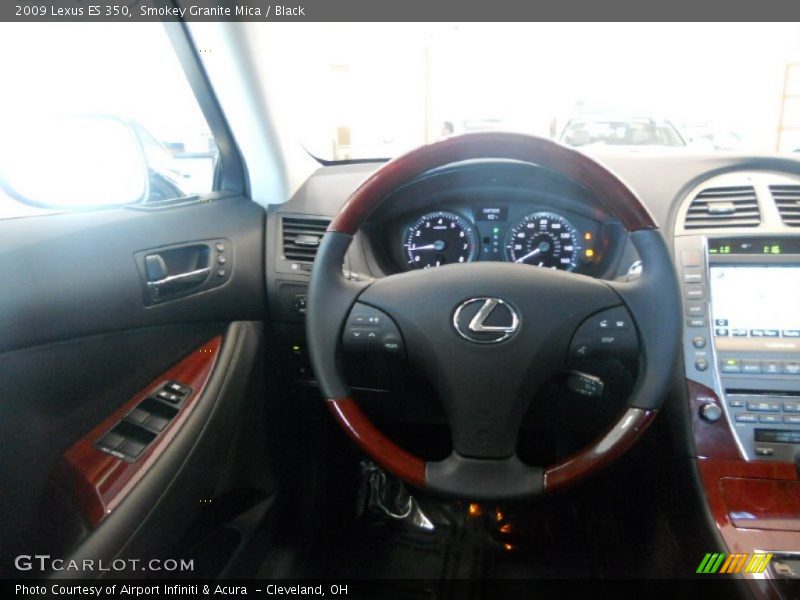 Smokey Granite Mica / Black 2009 Lexus ES 350